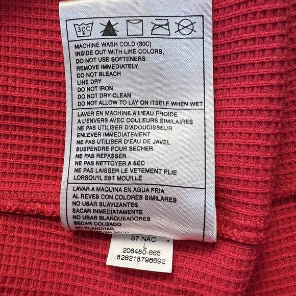 Nike Golf Polo Shirt Men's Vented Detailed Back 1/4 Zip Red Short Sleeve Size L - Picture 10 of 11